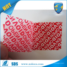 Red VOID tape for security sealing warranty void label for box packaging
